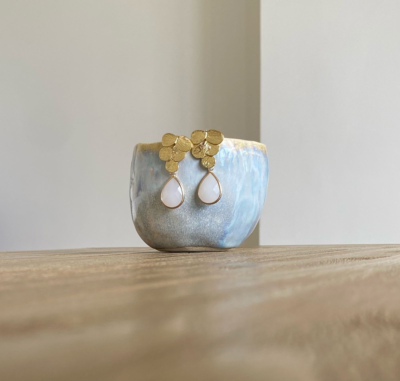 Aretes de compromiso brillantes