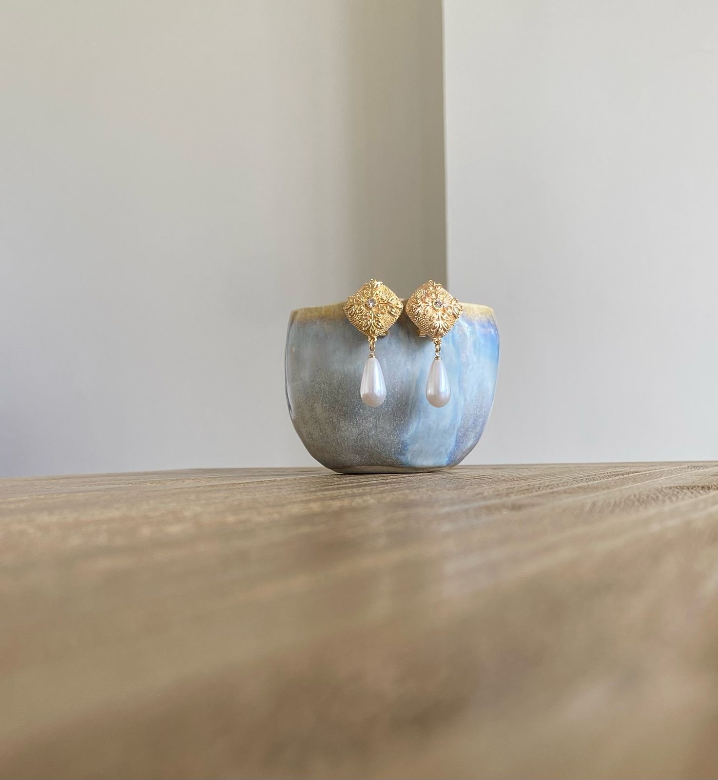 Aretes delicados para novia